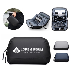 Water-Resistant Multi-Pocket Oxford Cloth Electronics Bag